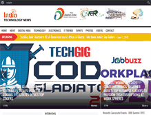 Tablet Screenshot of indiatechnologynews.com
